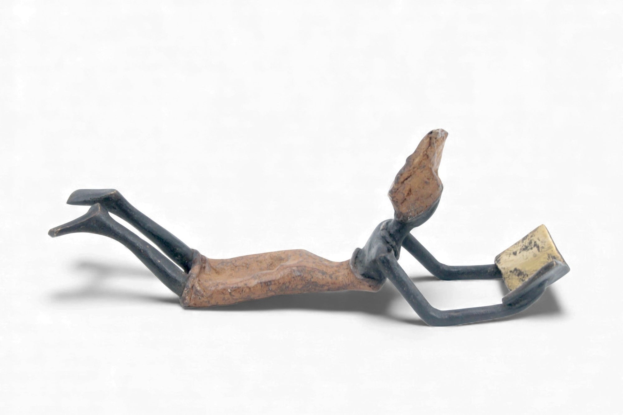 Bronze allongé 20 cm marron n°6 