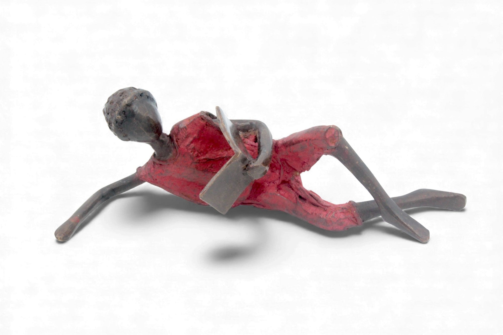 Bronze allongé 20 cm rouge n°4 
