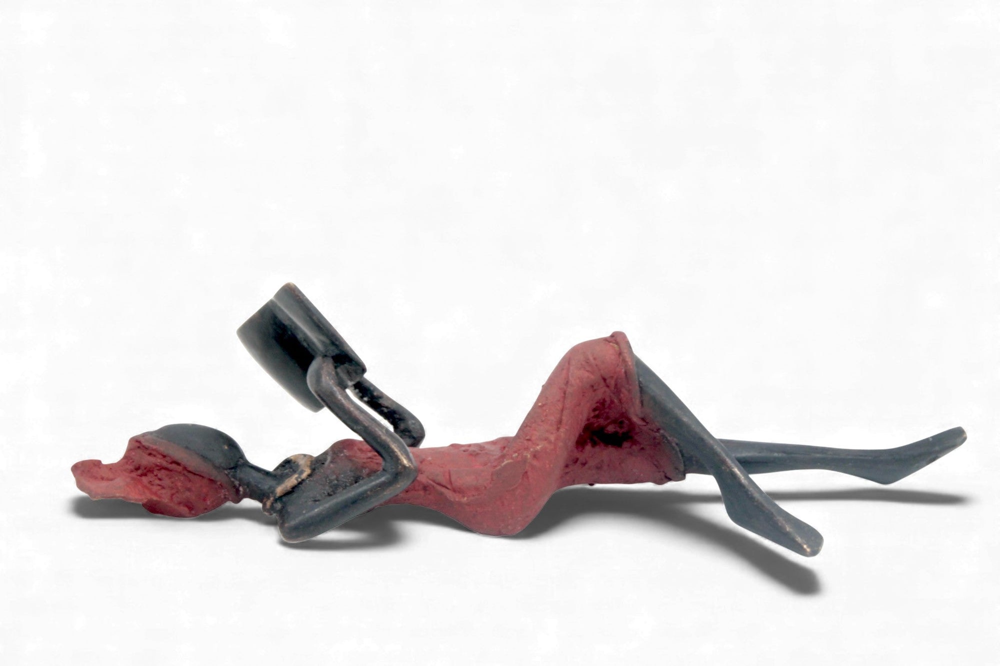 Bronze allongé 20 cm rouge n°7 