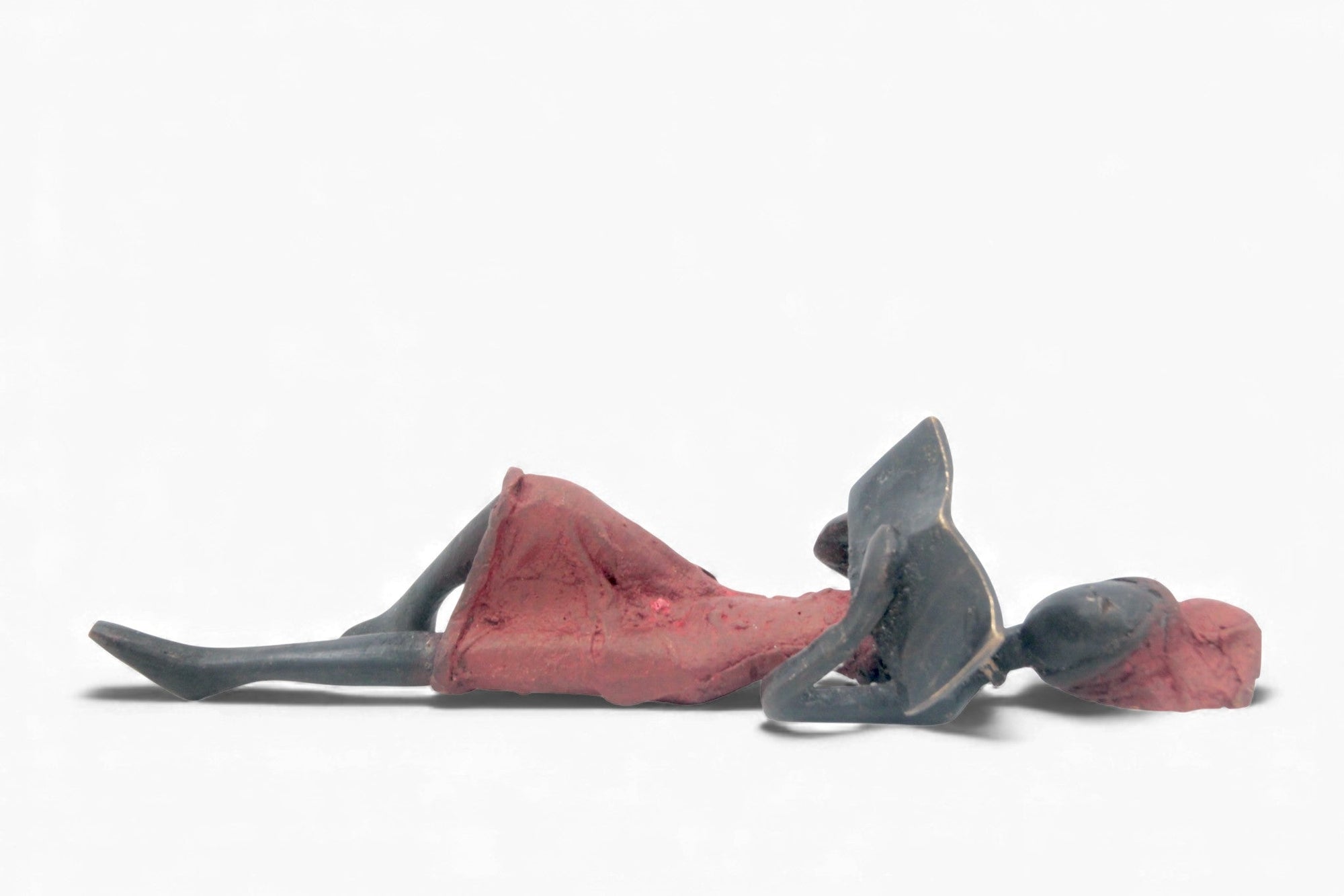 Bronze allongé 20 cm rouge n°7 