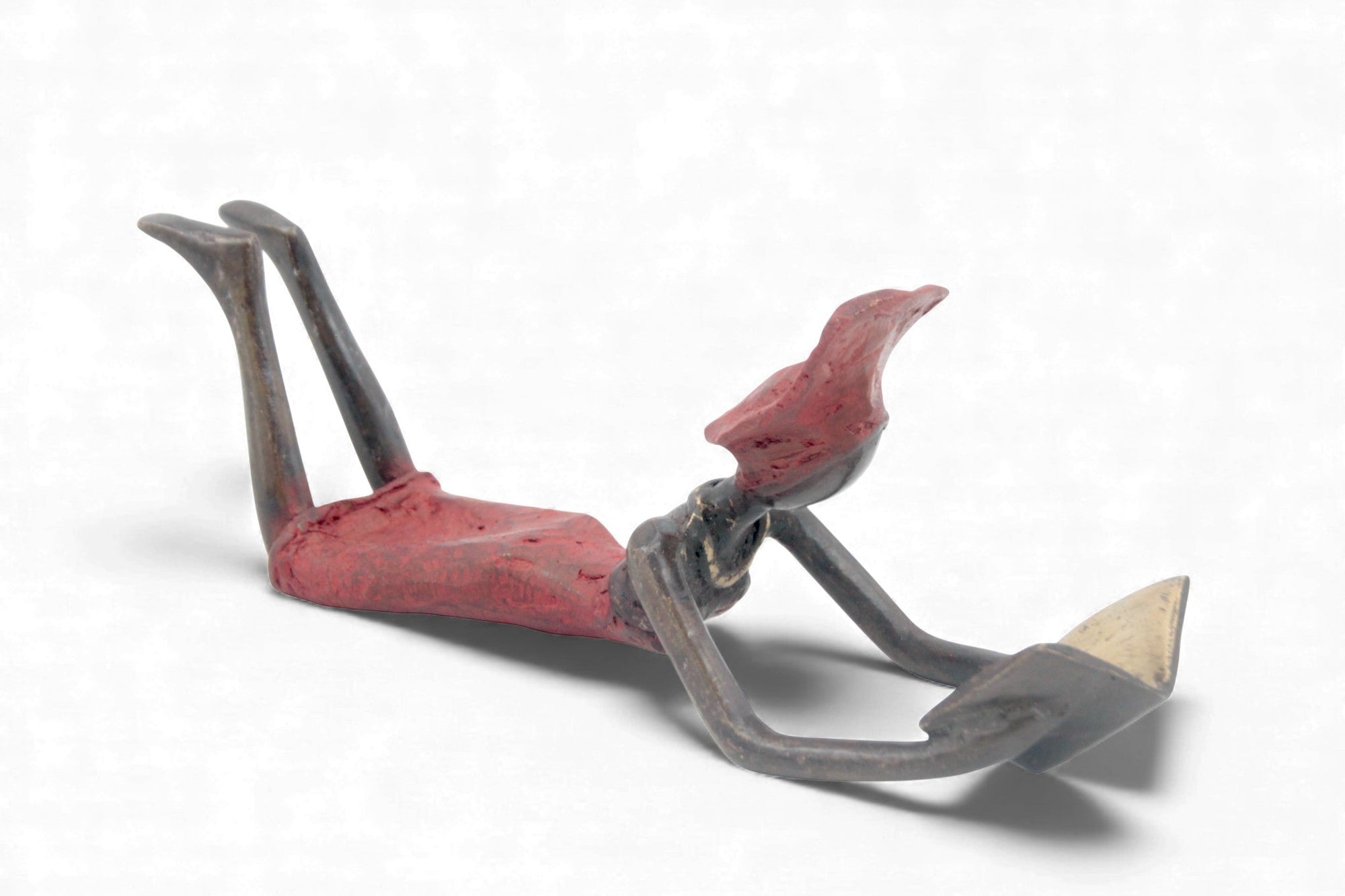 Bronze allongé 20 cm rouge n°11 