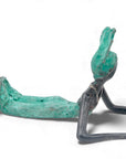 Bronze allongé 20 cm vert n°4 