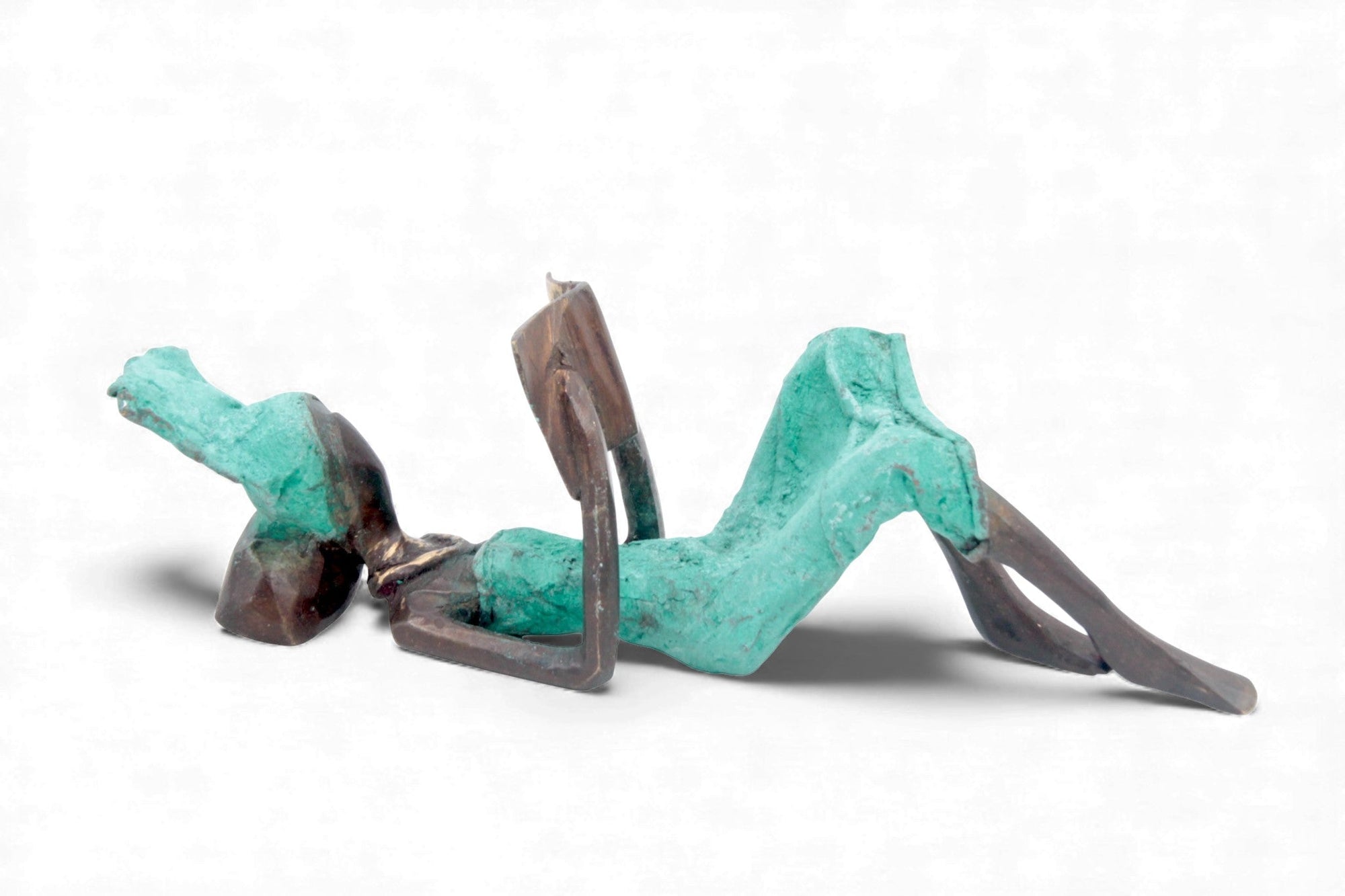Bronze allongé 20 cm vert n°6 