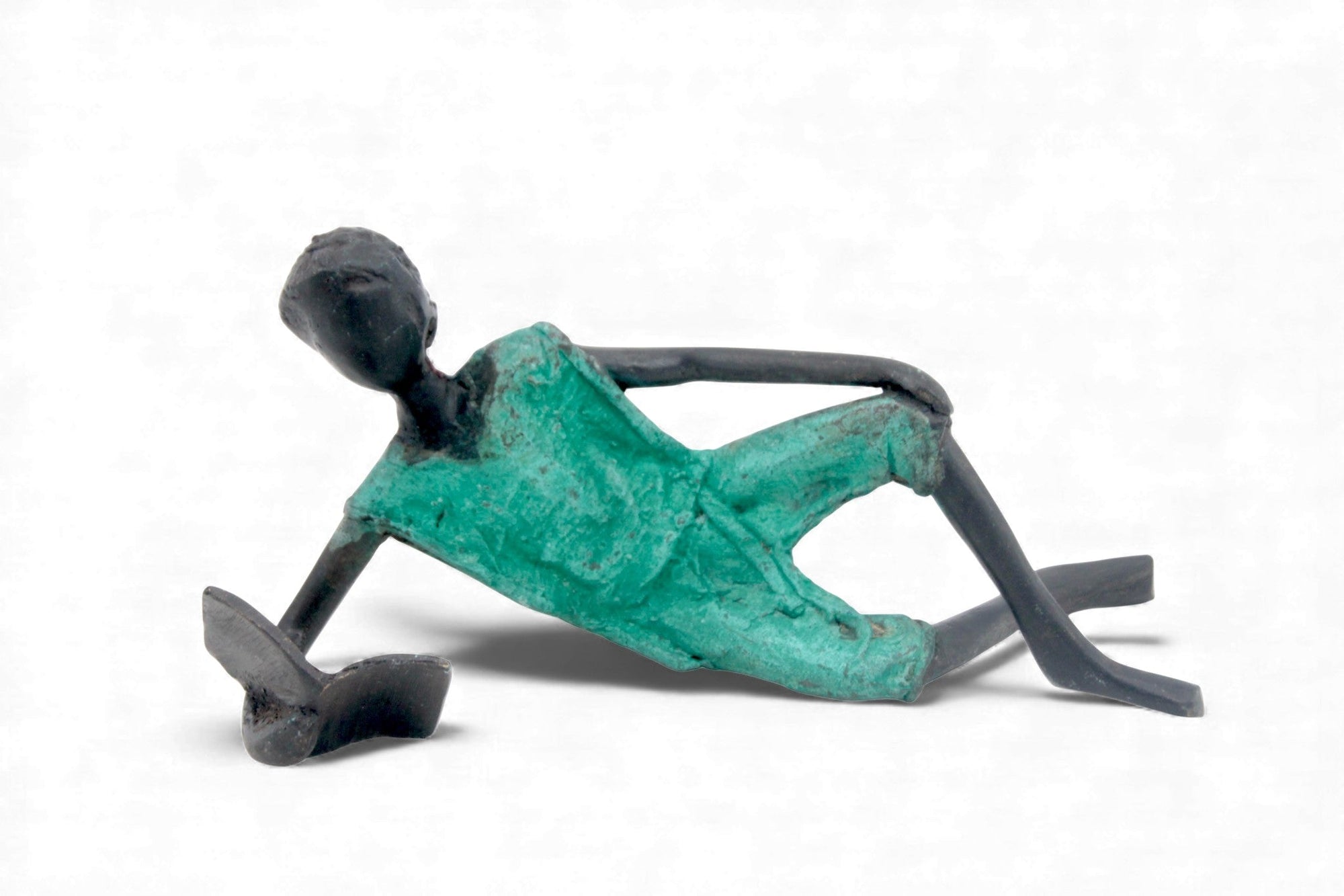 Bronze allongé 20 cm vert n°11 