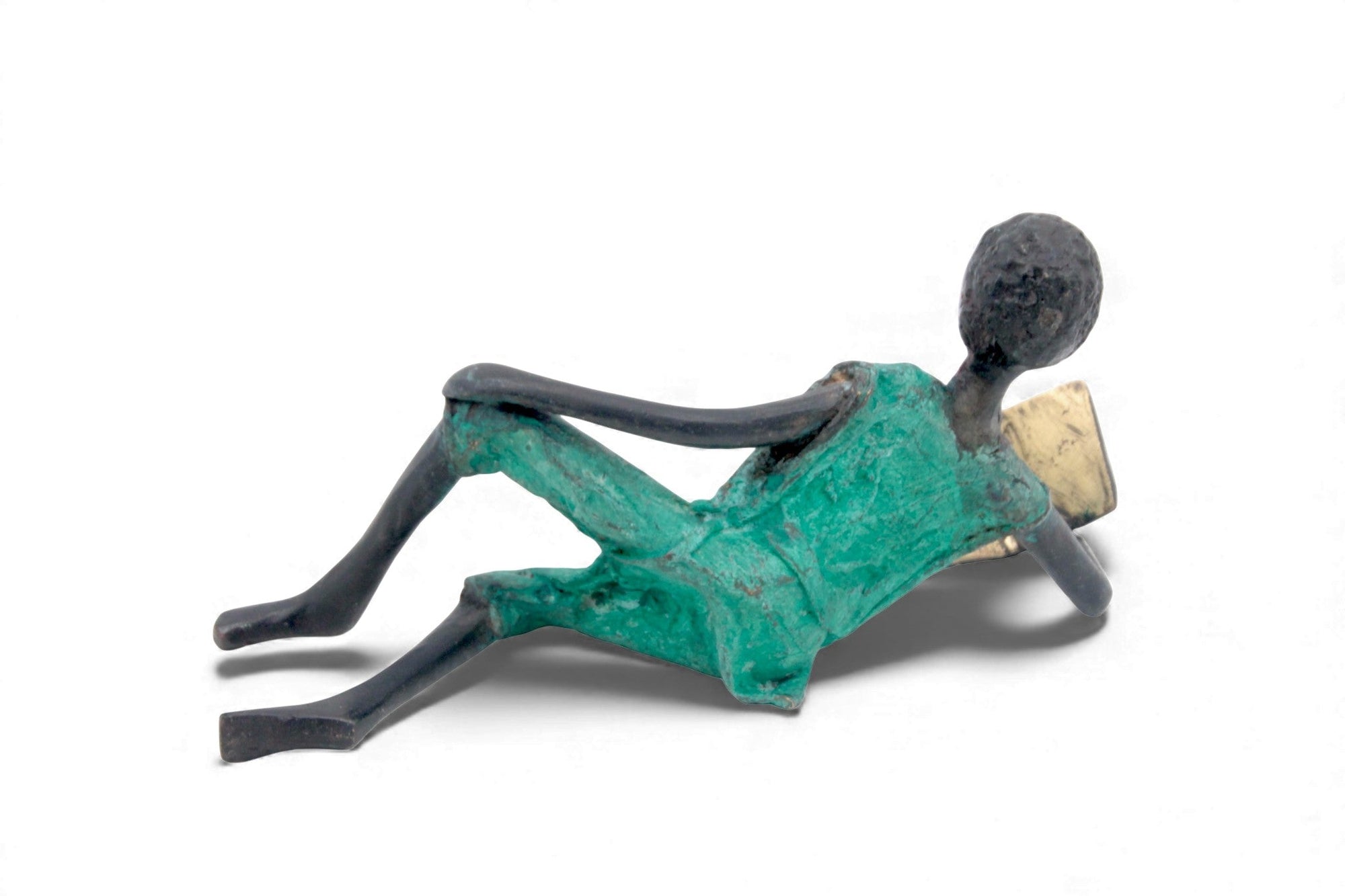 Bronze allongé 20 cm vert n°11 