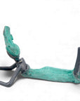 Bronze allongé 20 cm vert n°12 