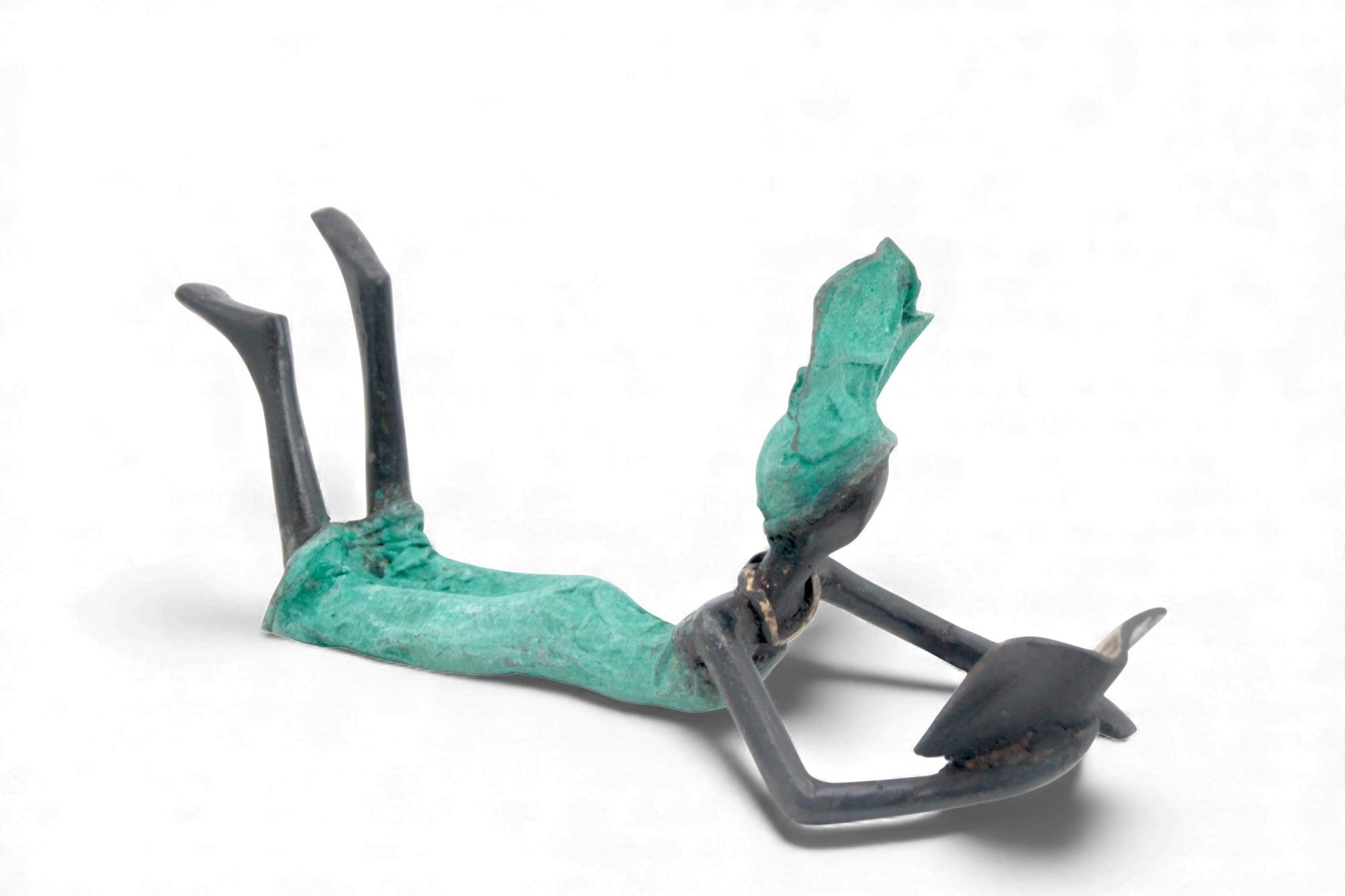 Bronze allongé 20 cm vert n°12 