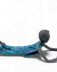 Bronze allongé 20 cm bleu n°2 