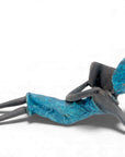 Bronze allongé 20 cm bleu n°5 