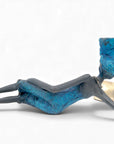 Bronze allongé 20 cm bleu n°7 
