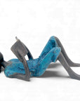 Bronze allongé 20 cm bleu n°8 