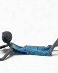 Bronze allongé 20 cm bleu n°10 