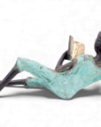 Bronze allongé 20 cm turquoise n°3 