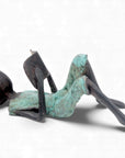 Bronze allongé 20 cm turquoise n°5 