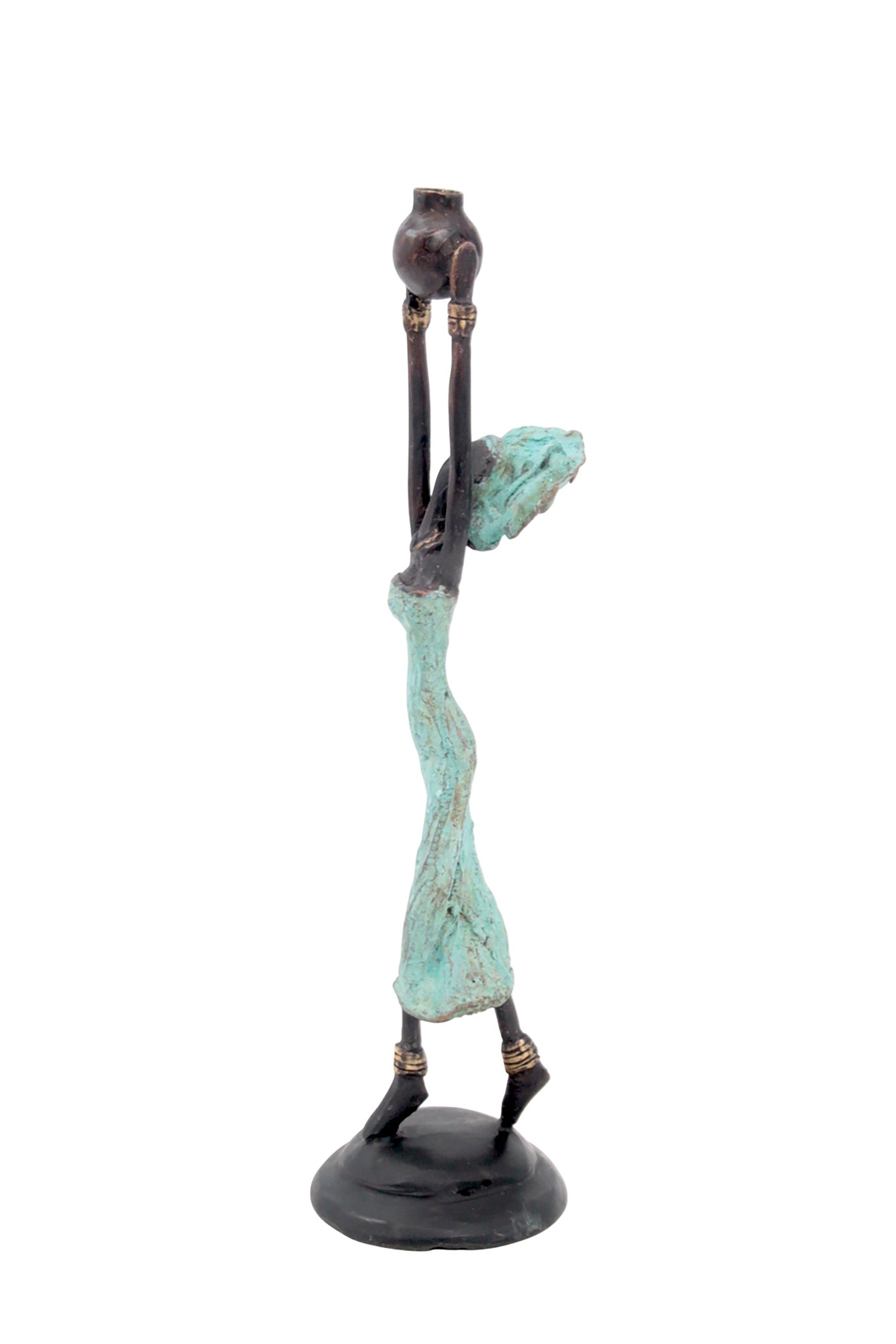 Bronze 20 cm turquoise n°1 