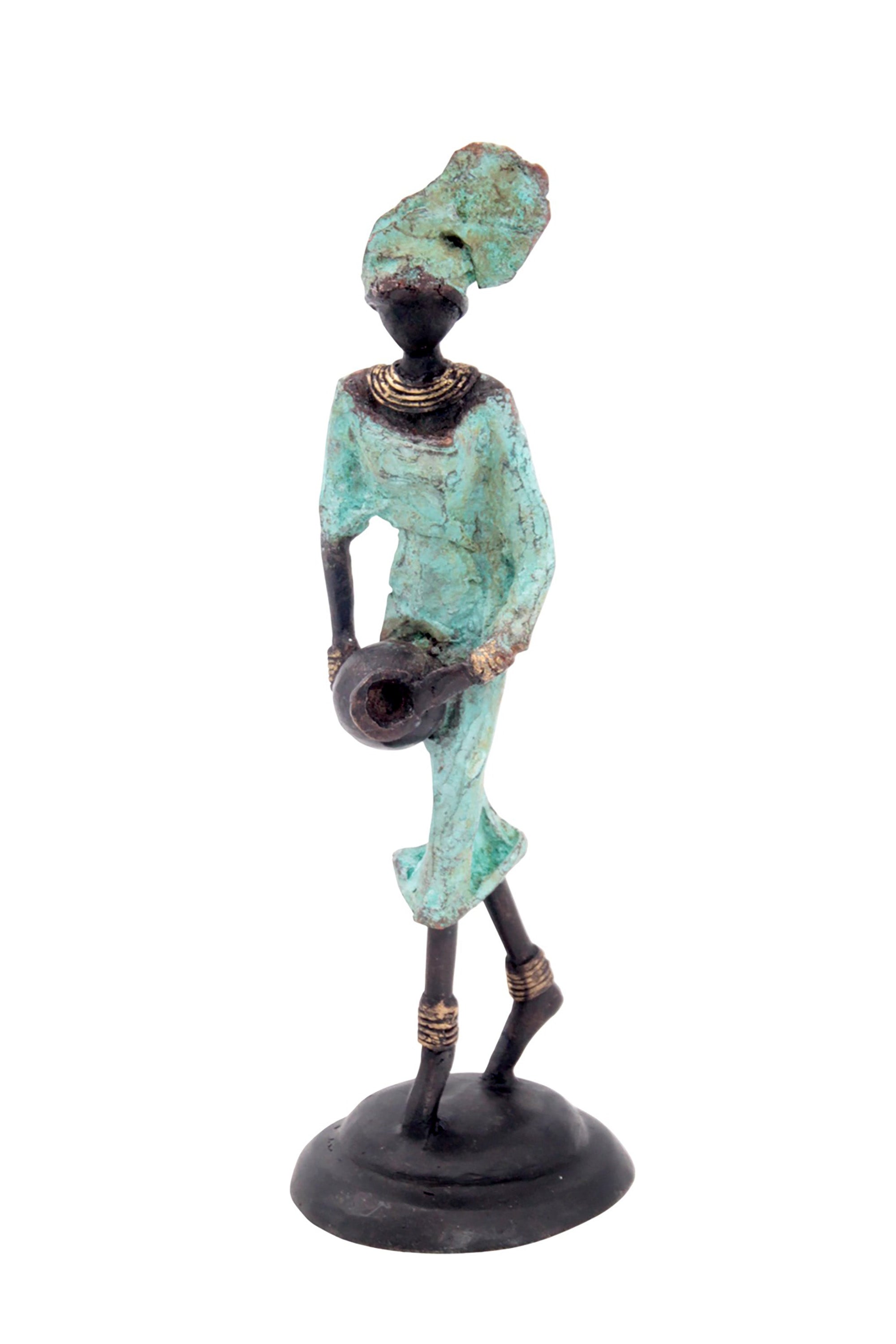 Bronze 20 cm turquoise n°10 