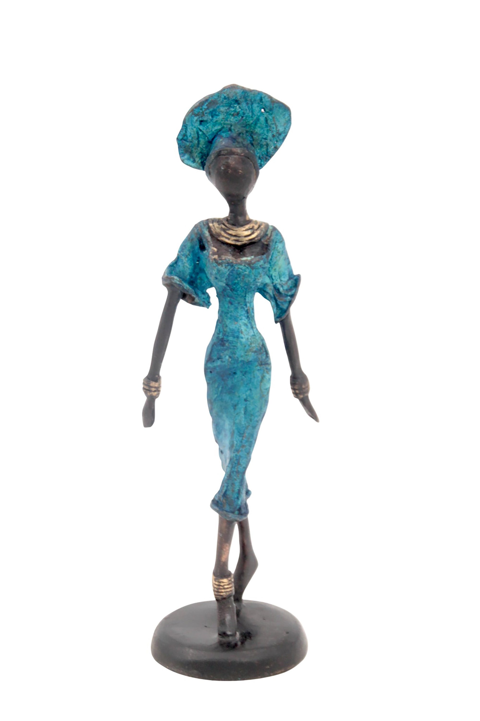 Bronze 20 cm bleu n°1 