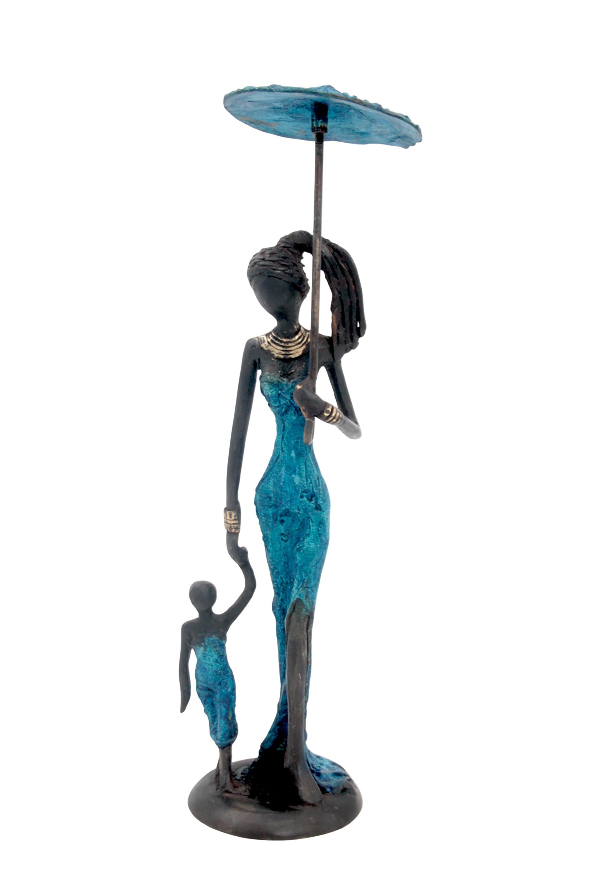 Bronze 25 cm bleu n°6 