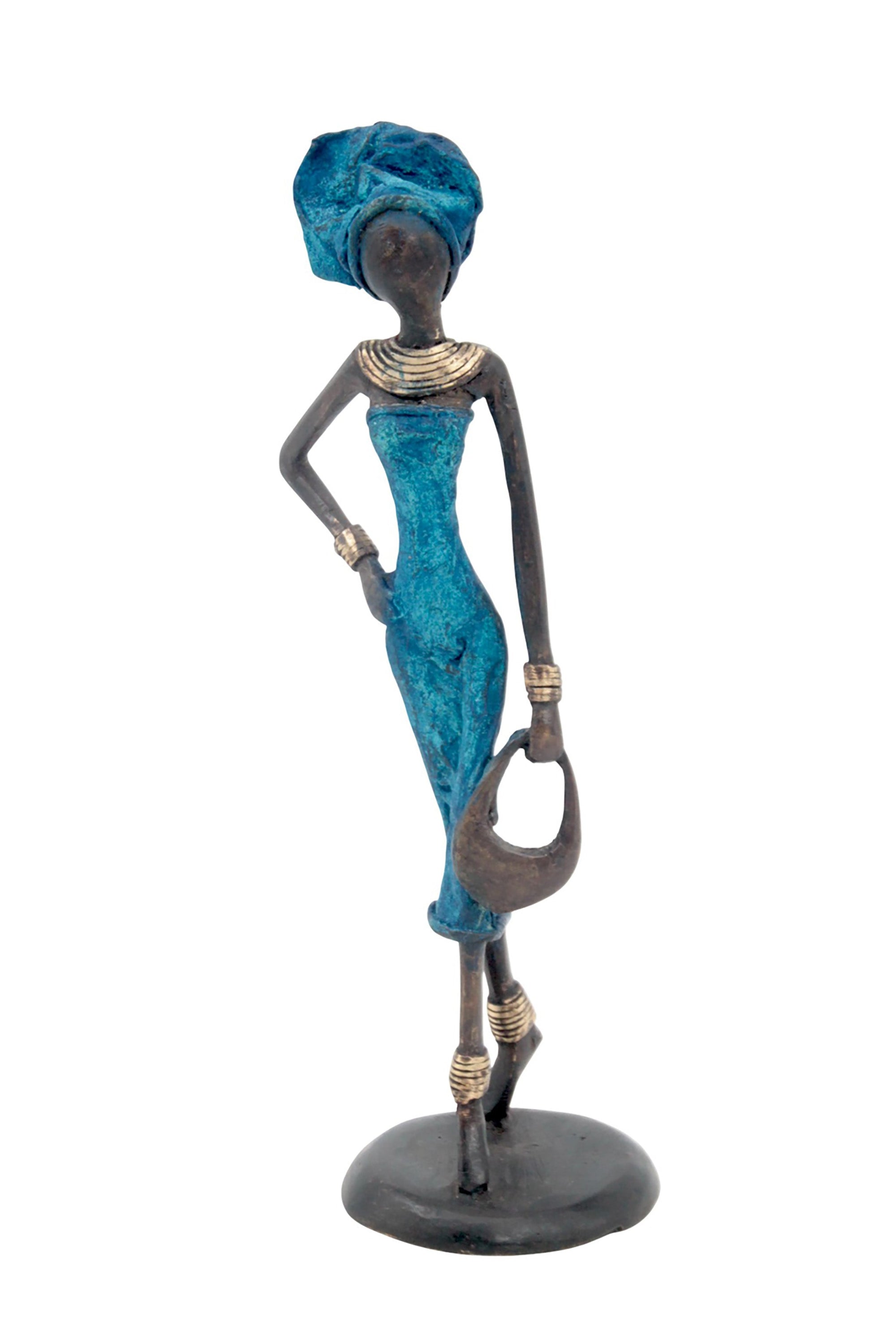 Bronze 25 cm bleu n°18 
