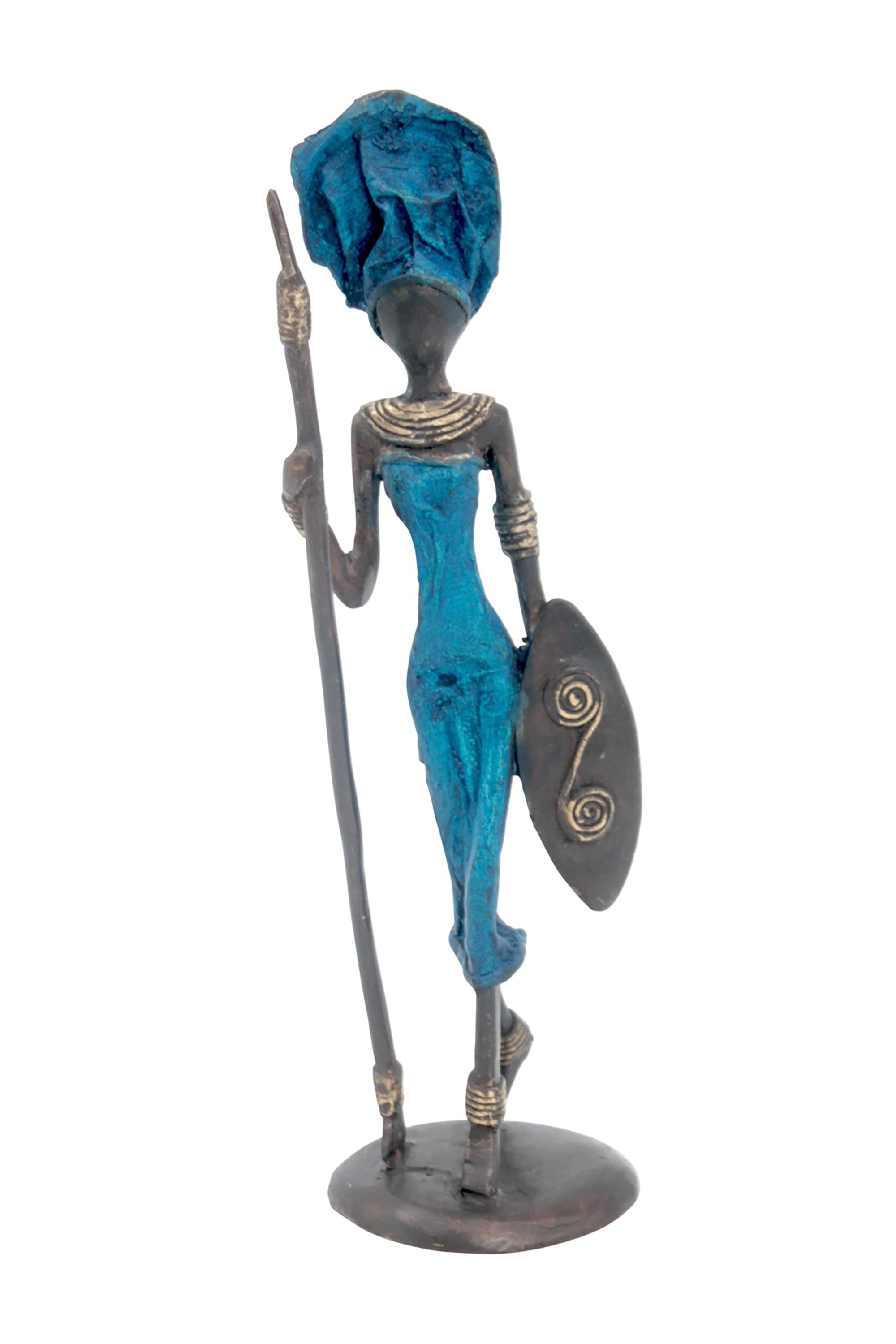Bronze 25 cm bleu n°21 