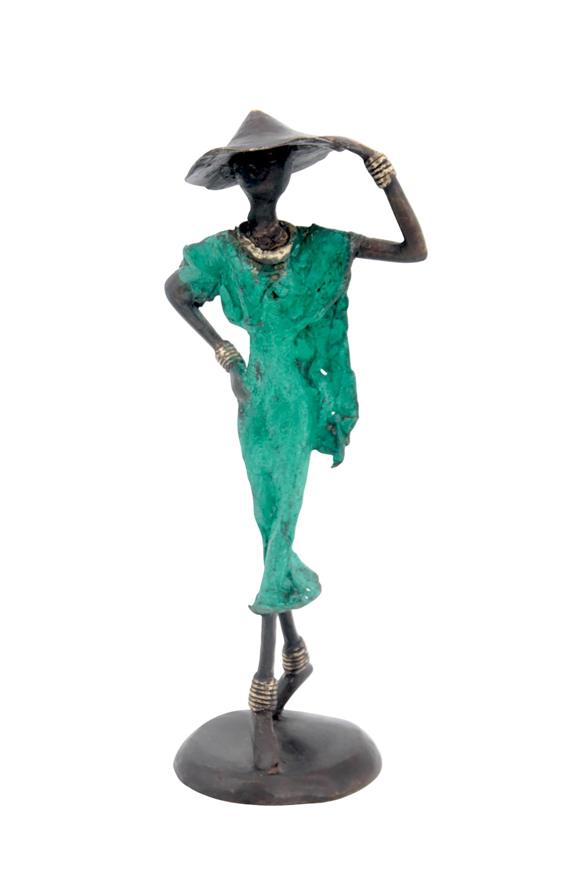 Bronze 25 cm vert n°8 