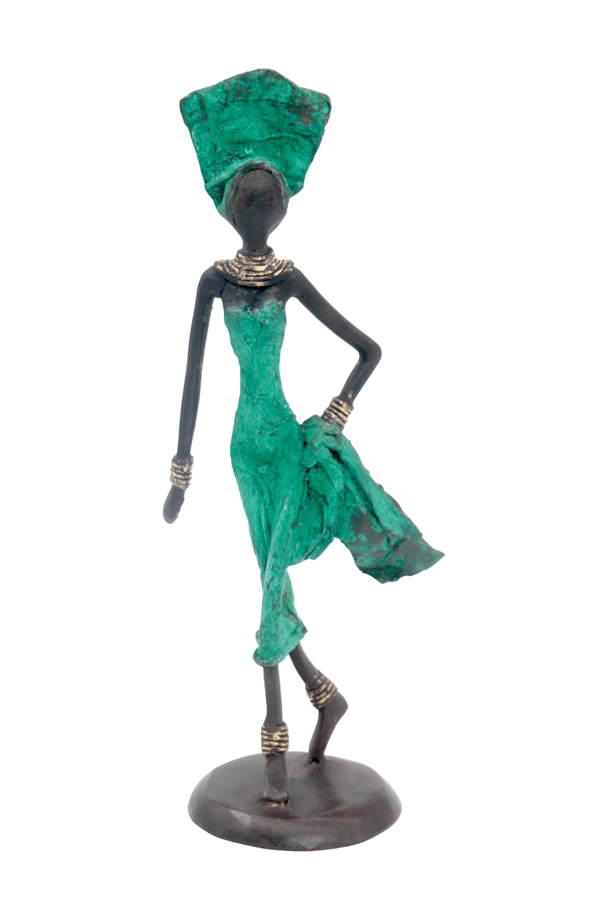 Bronze 25 cm vert n°9 
