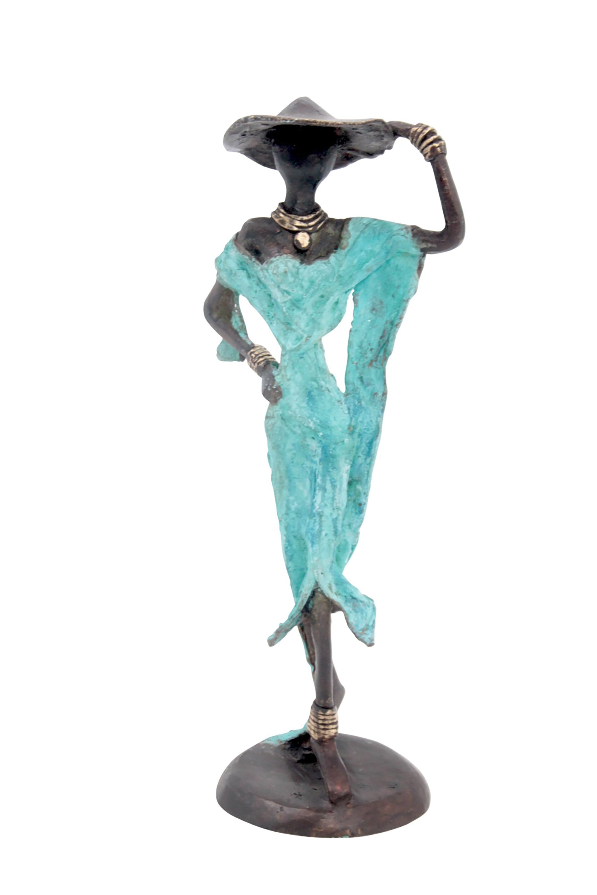 Bronze 25 cm turquoise n°5 