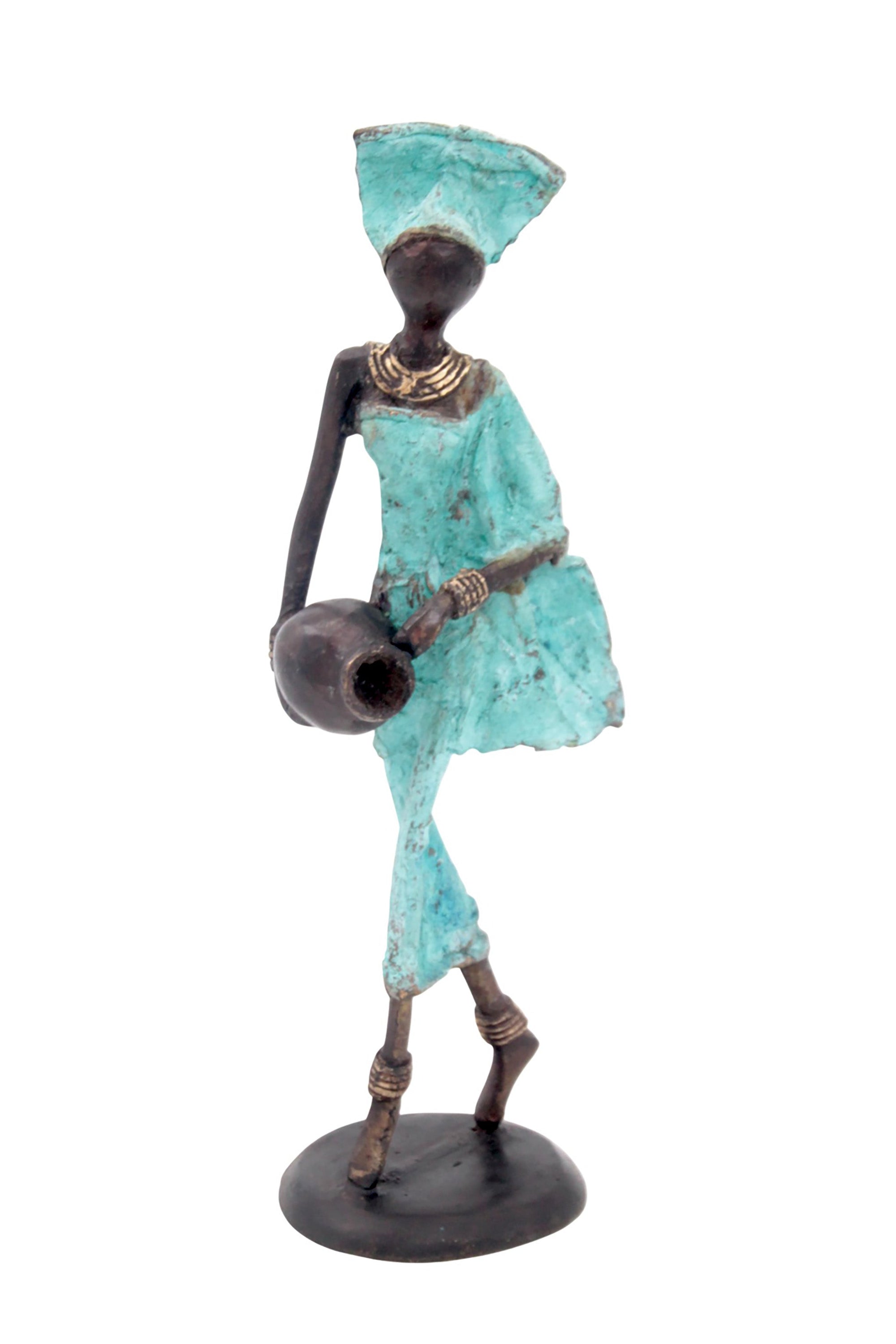 Bronze 25 cm turquoise n°7 