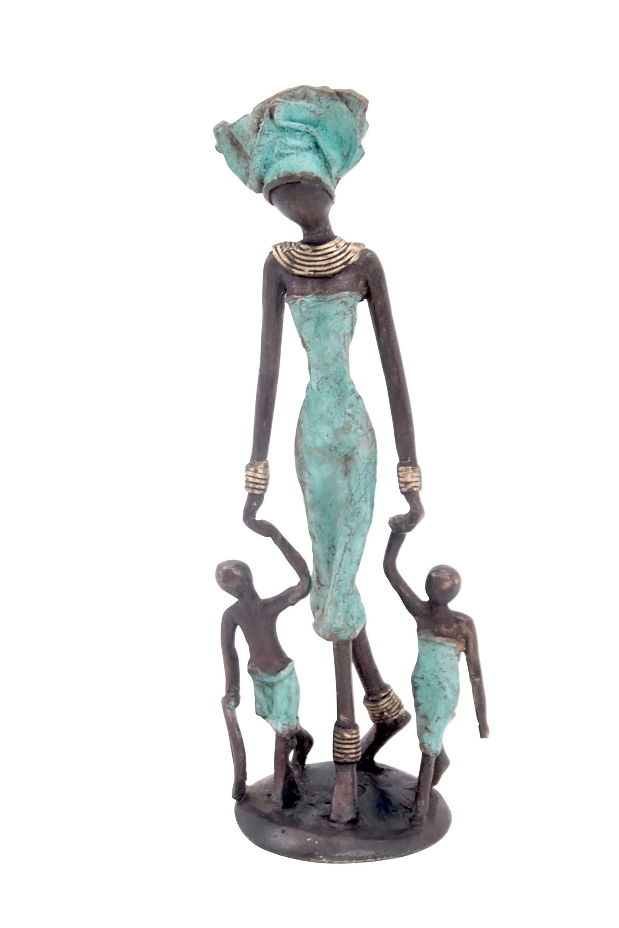 Bronze 25 cm turquoise n°10 
