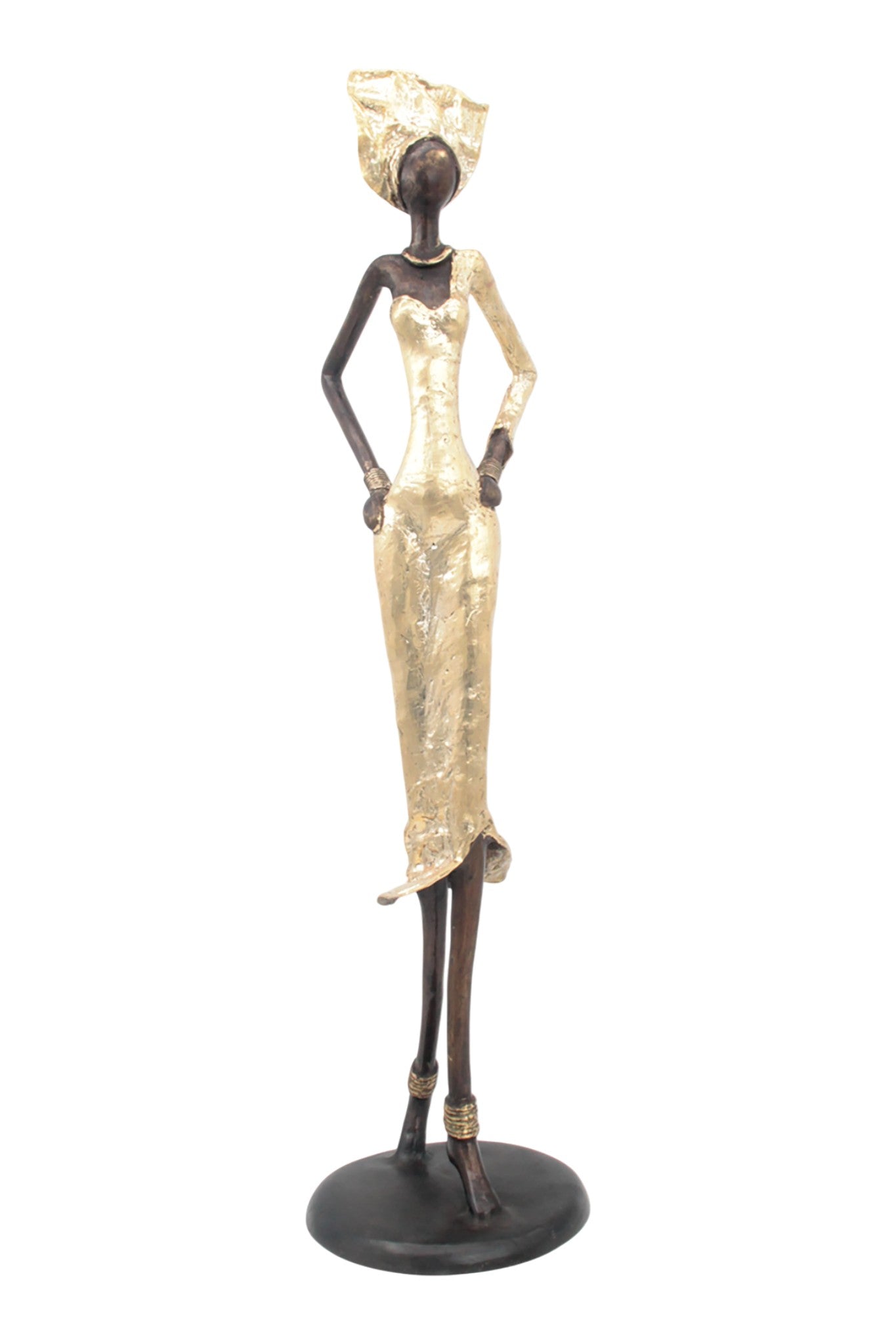 Bronze Issouf 70 cm doré n°3 
