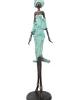 Bronze Issouf 70 cm turquoise n°1 