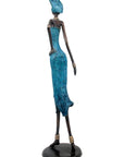 Bronze Issouf 70 cm bleu n°2 
