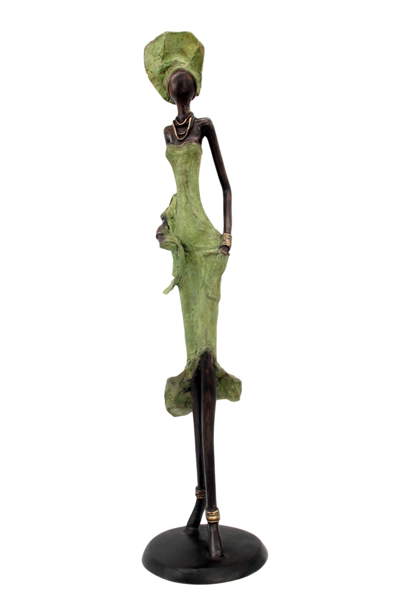 Bronze Issouf 70 cm vert n°1 