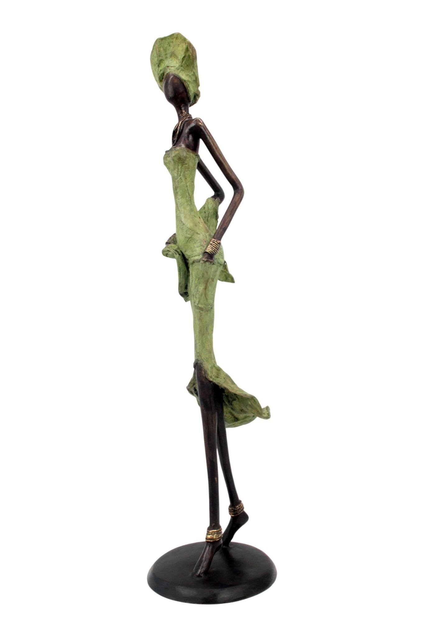 Bronze Issouf 70 cm vert n°1 