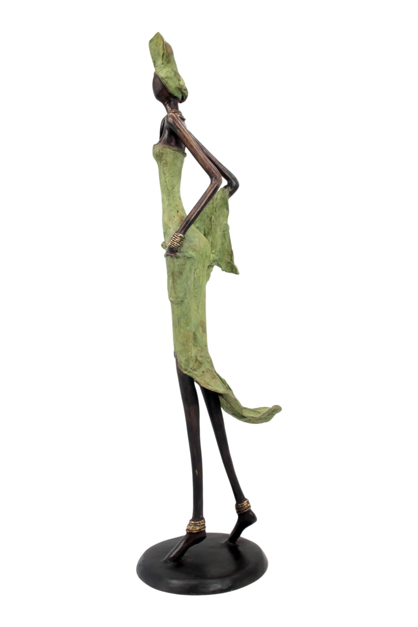 Bronze Issouf 70 cm vert n°1 