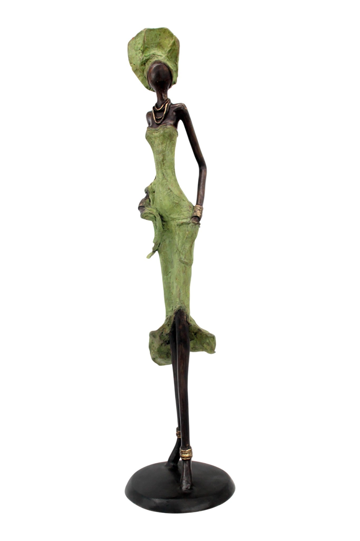 Bronze Issouf 70 cm vert n°1 