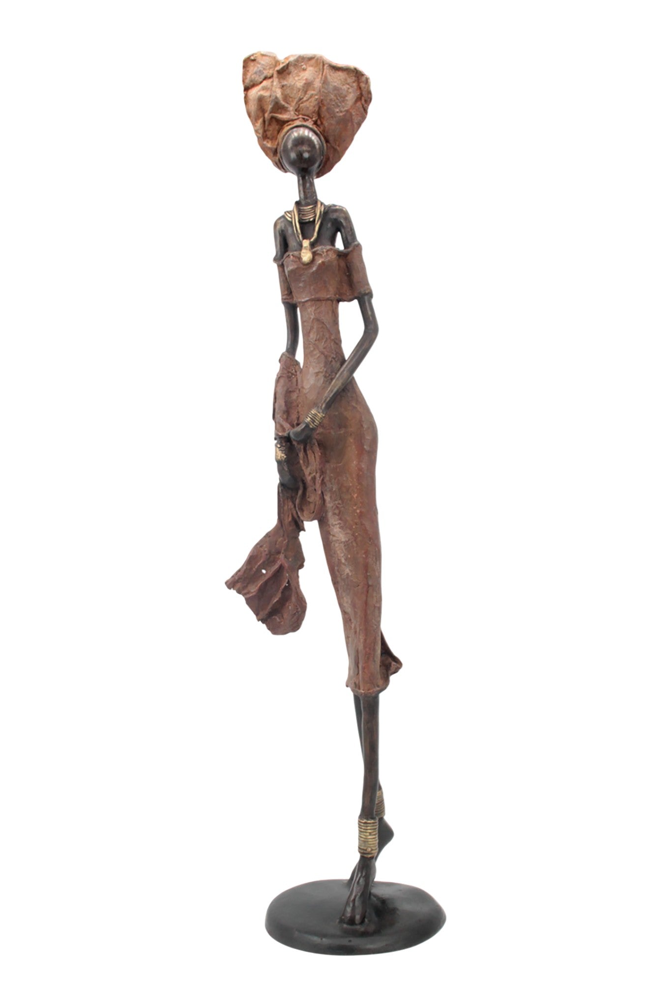 Bronze Issouf 80 cm marron n°2 