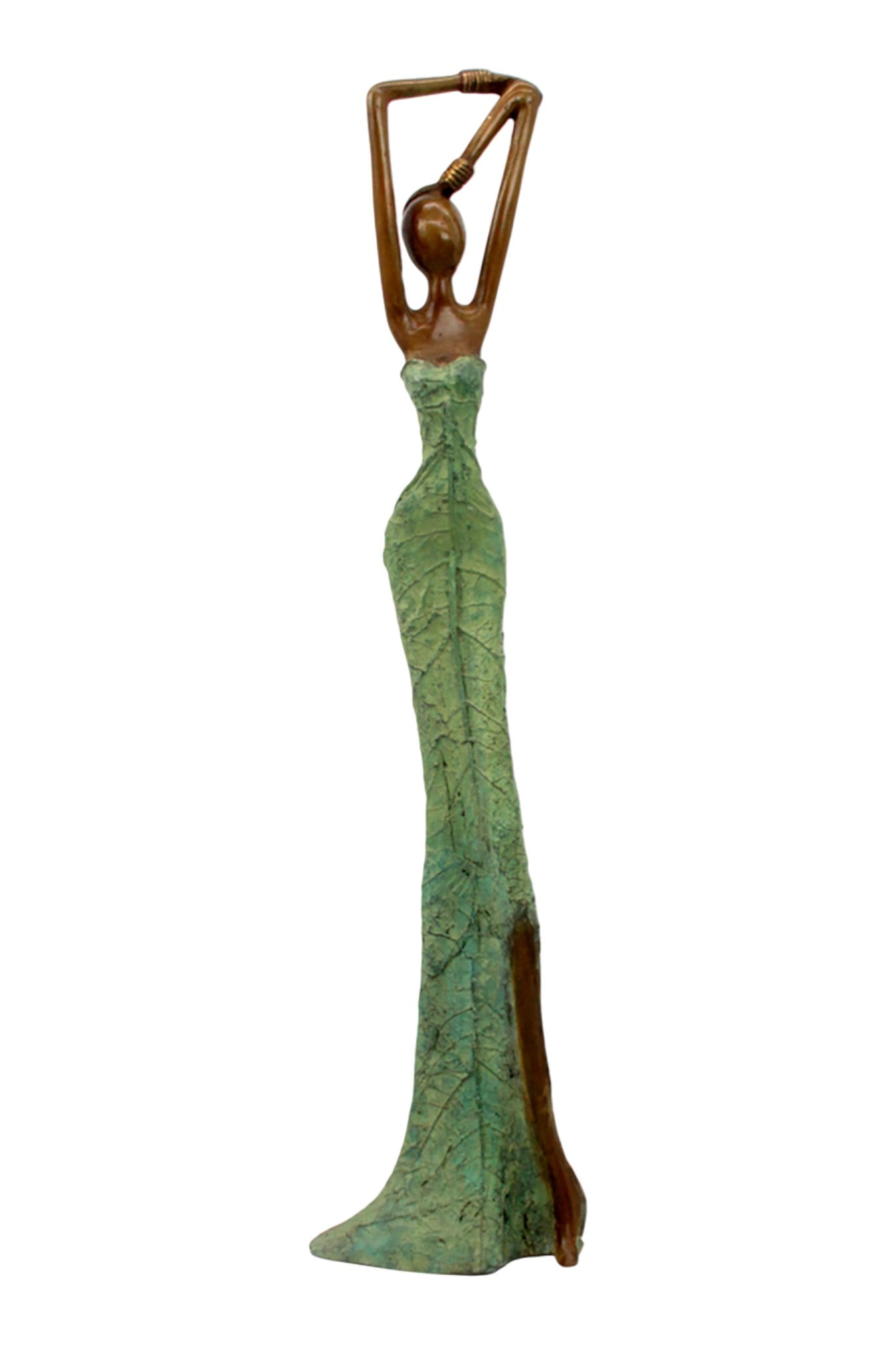 Bronze Issouf 55 cm vert n°2 