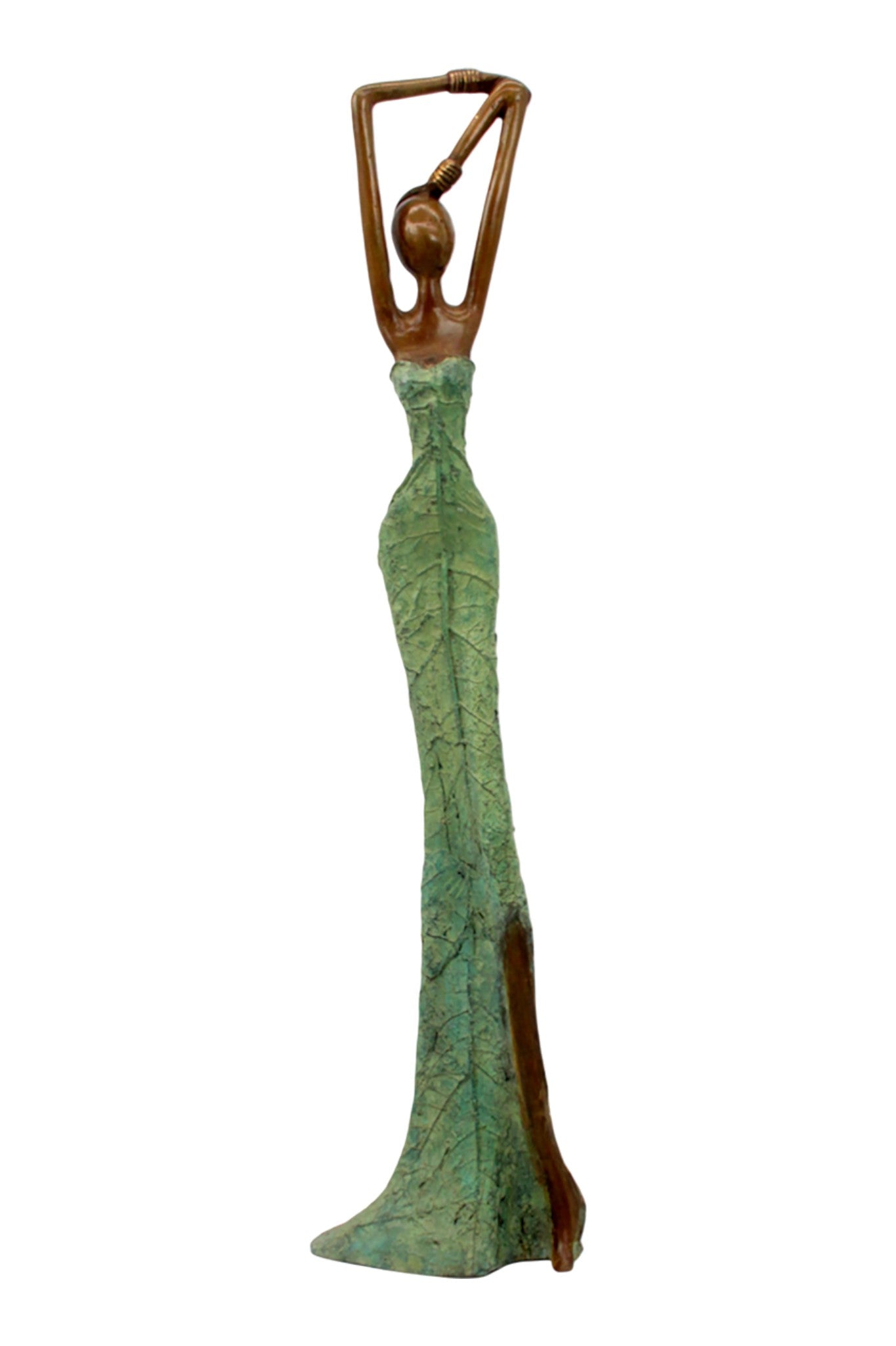 Bronze Issouf 55 cm vert n°2 