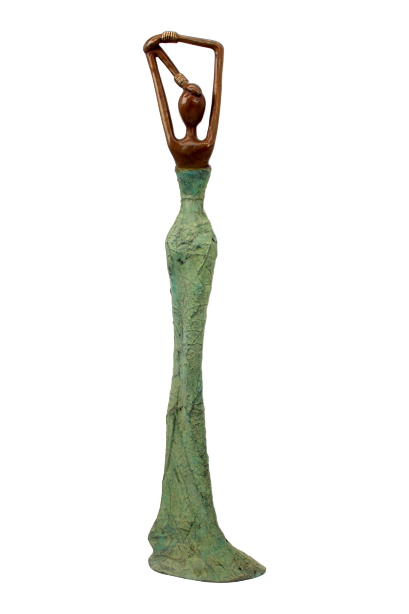 Bronze Issouf 55 cm vert n°2 