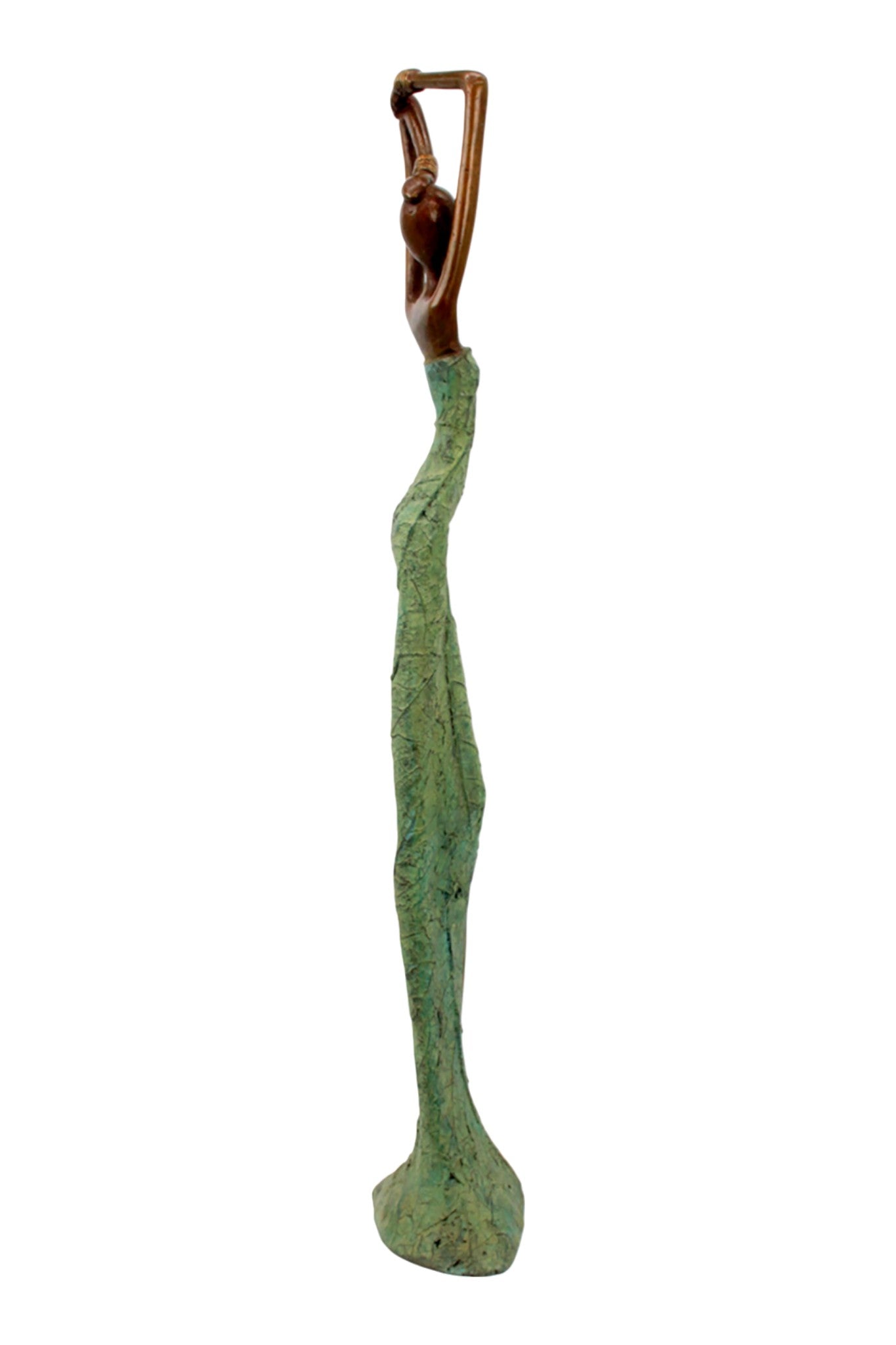 Bronze Issouf 55 cm vert n°2 