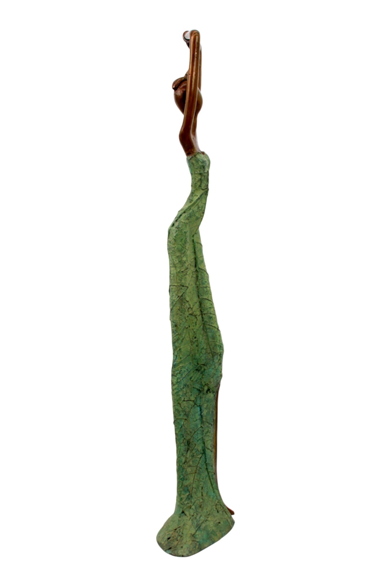 Bronze Issouf 55 cm vert n°2 