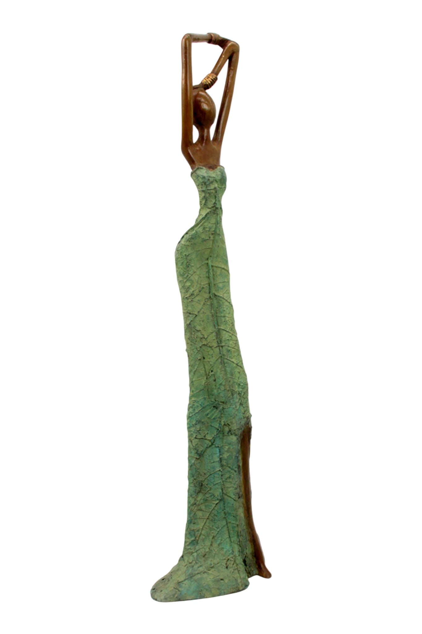 Bronze Issouf 55 cm vert n°2 
