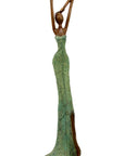 Bronze Issouf 55 cm vert n°2 