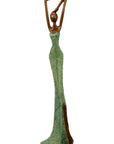 Bronze Issouf 55 cm vert n°2 