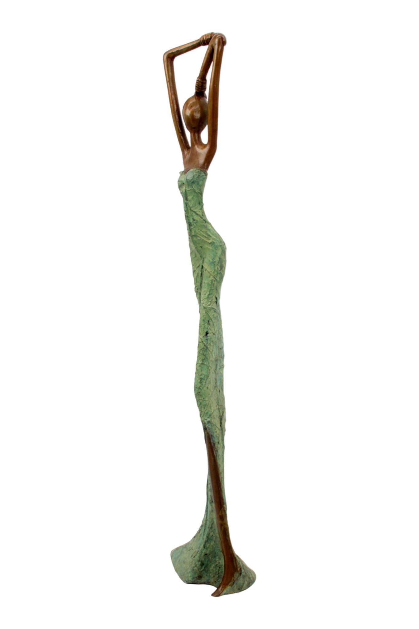 Bronze Issouf 55 cm vert n°2 