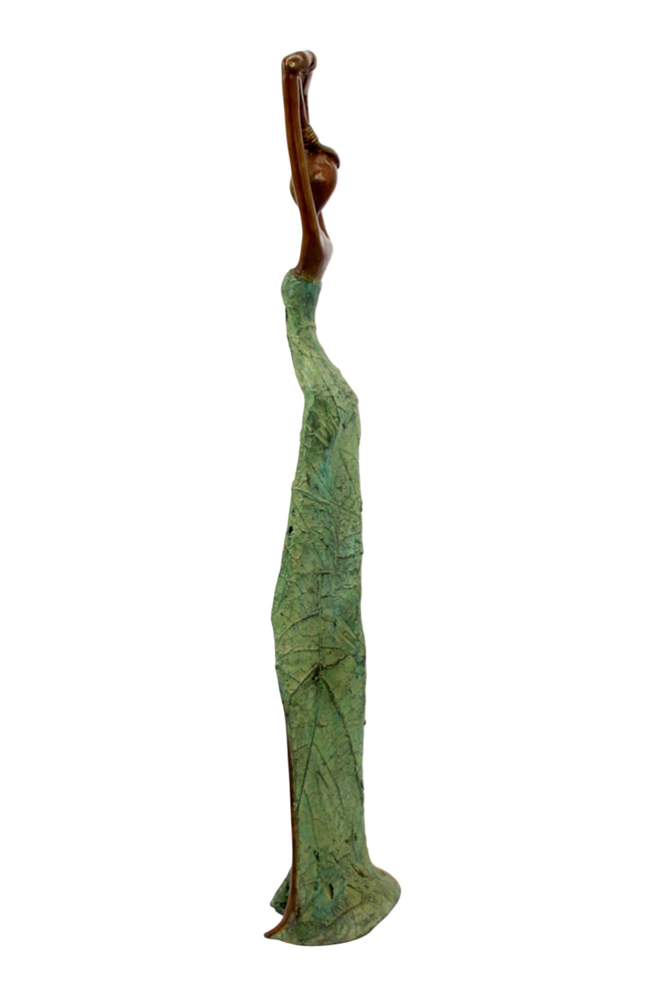Bronze Issouf 55 cm vert n°2 