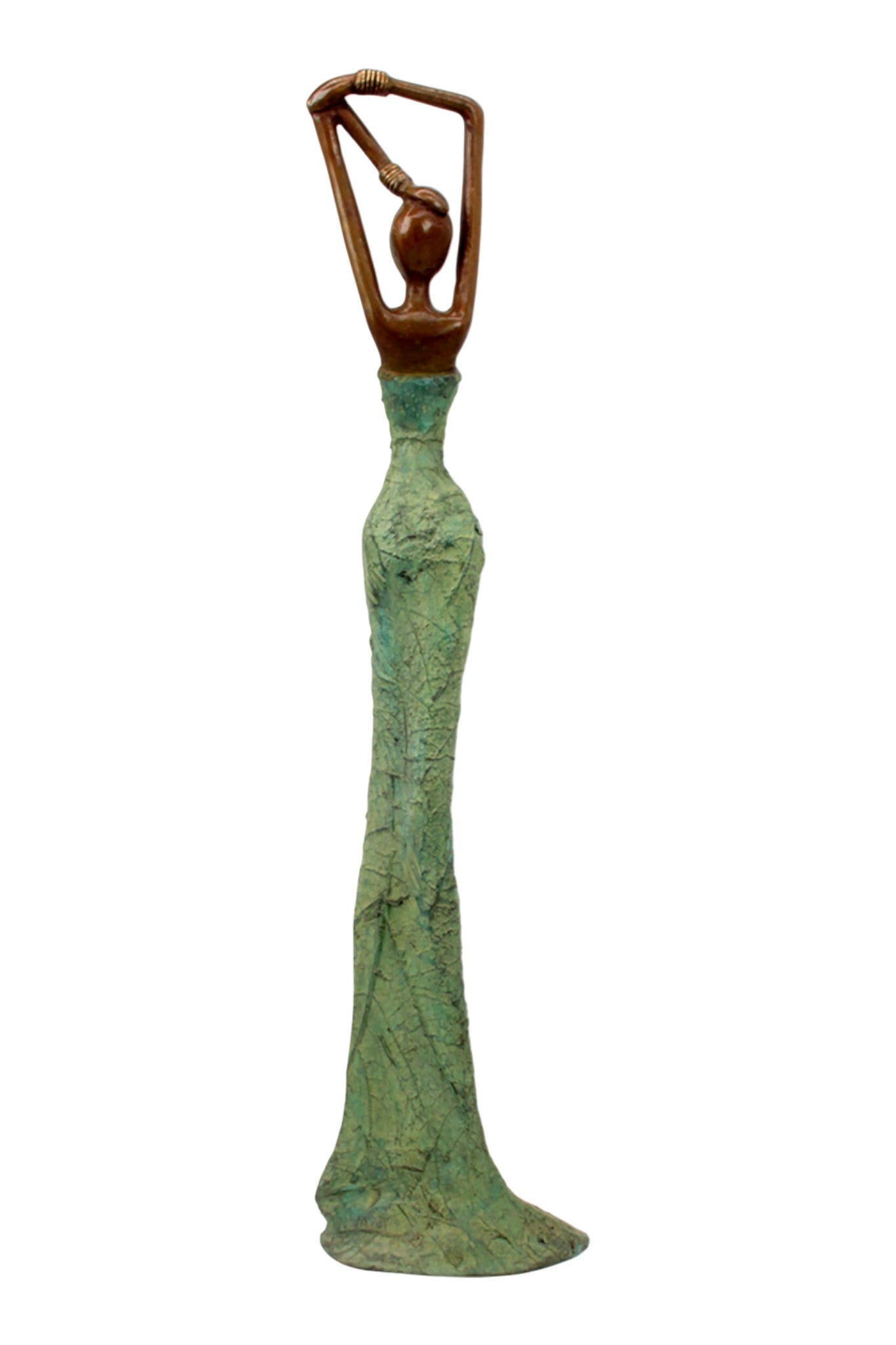 Bronze Issouf 55 cm vert n°2 