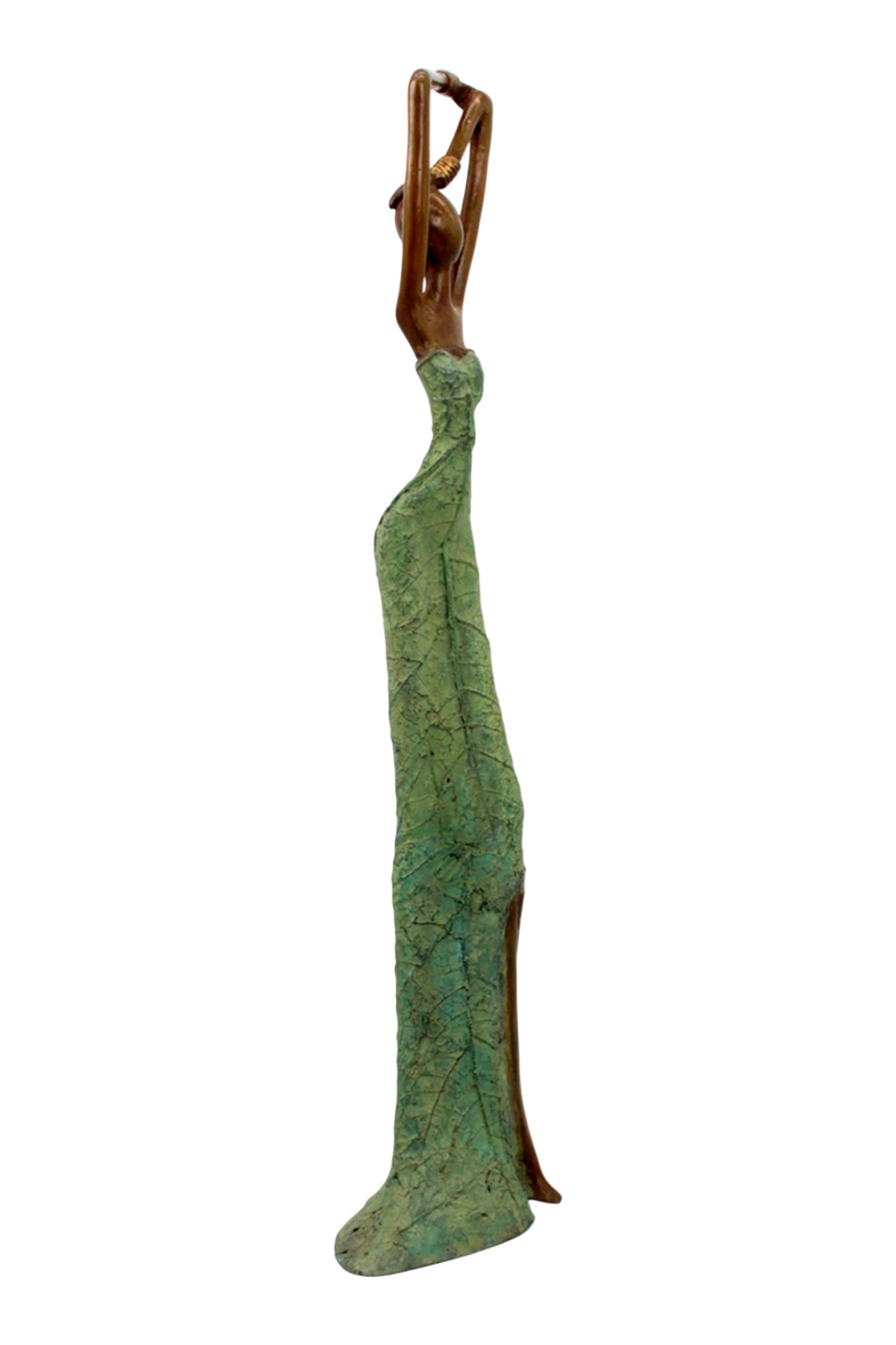 Bronze Issouf 55 cm vert n°2 