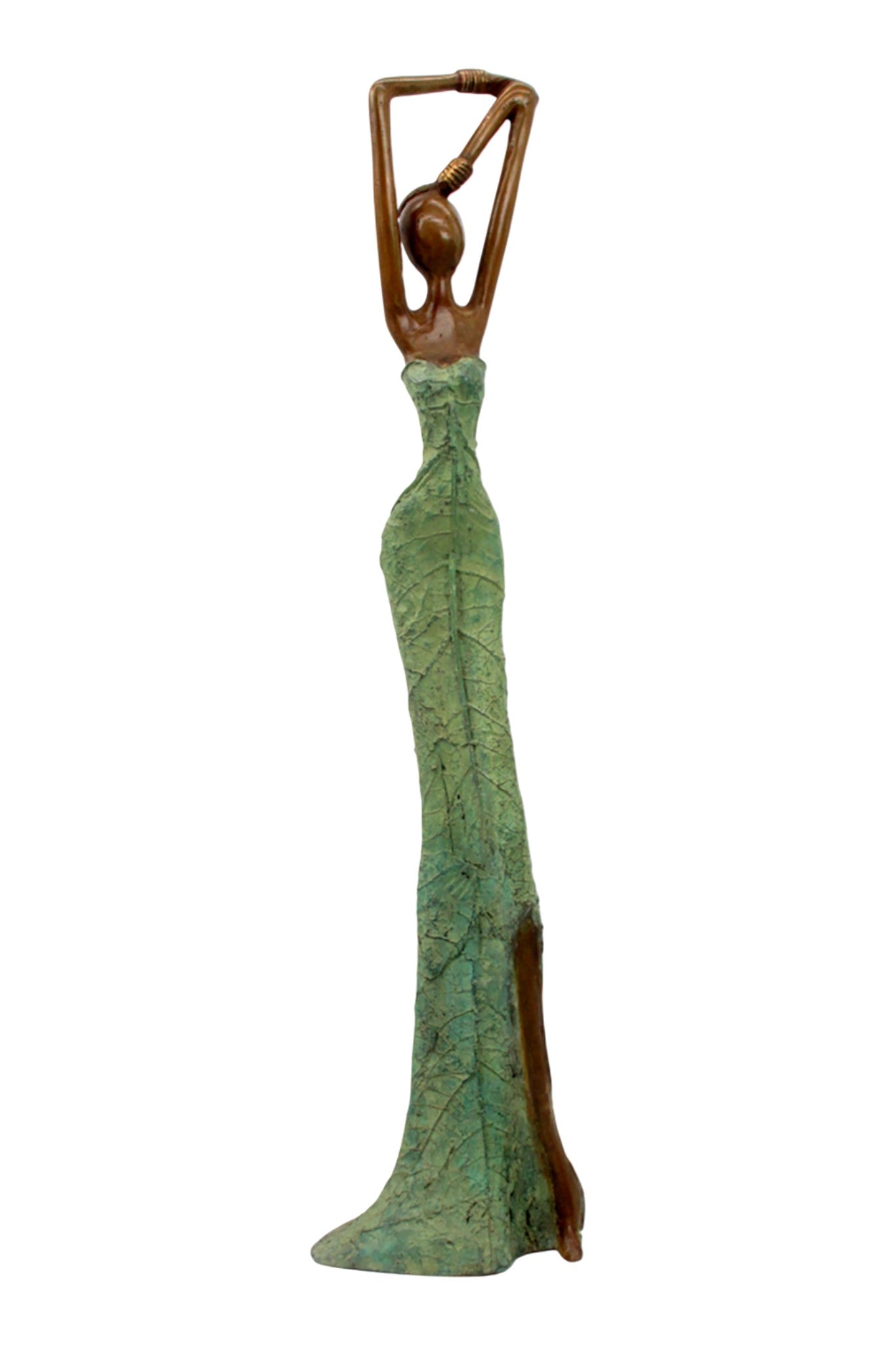 Bronze Issouf 55 cm vert n°2 